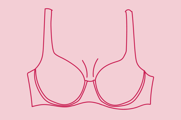 illustration of a dd+ bra