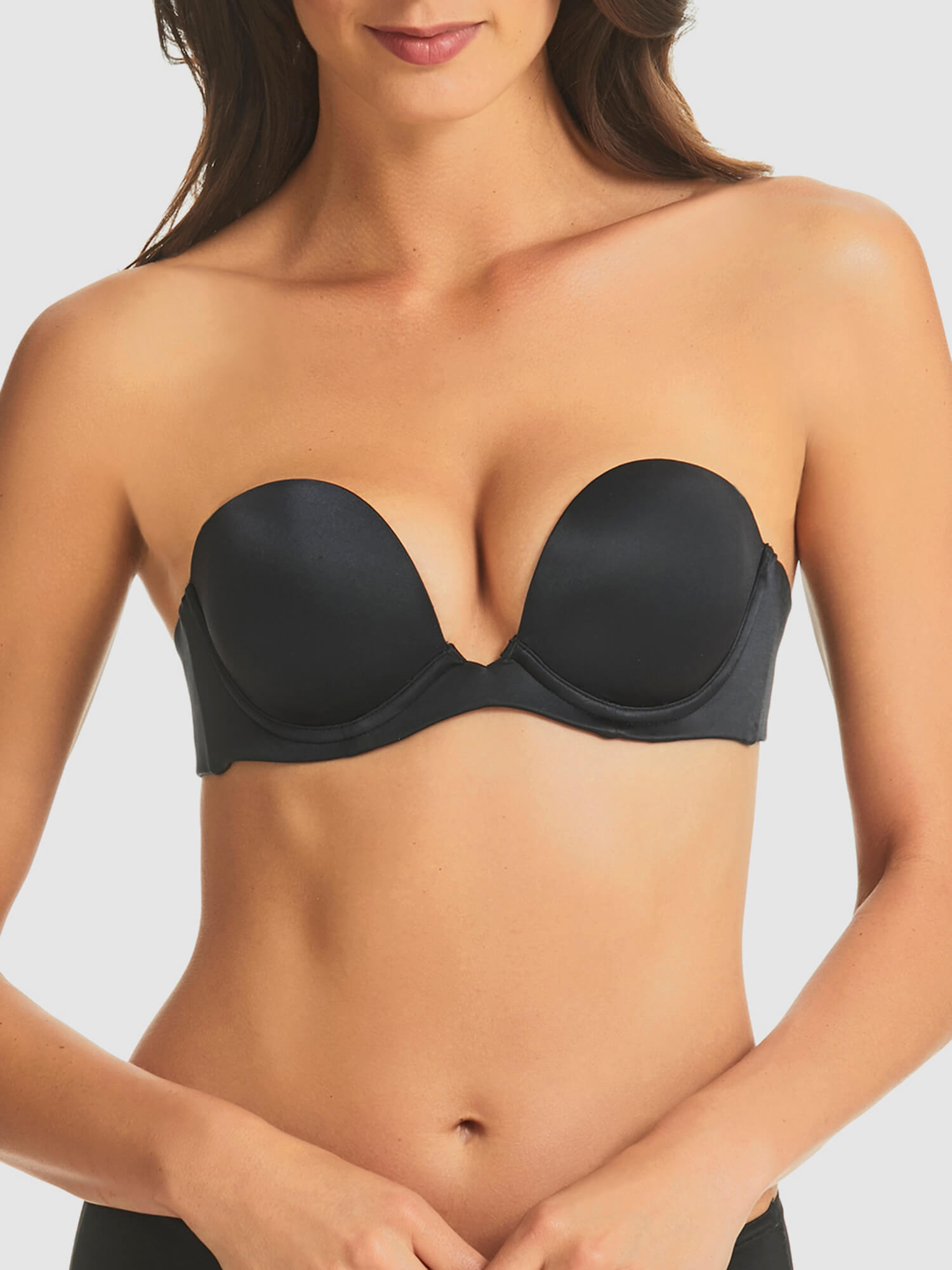 Women's fine lines RL136 Refined Wireless Strapless Convertible Bra (Nude  34D)