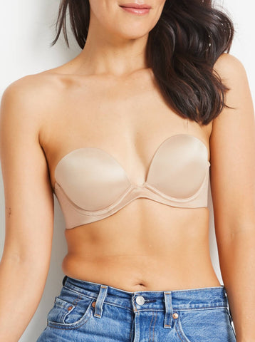 TOPLESS Strapless Bra with 5 Ways Coverage Under Any Top