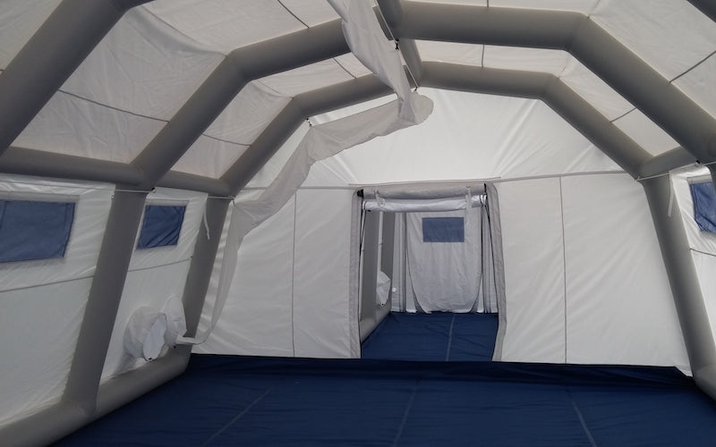Negative Pressure Inflatable Medical Or Industrial Tent Stretch