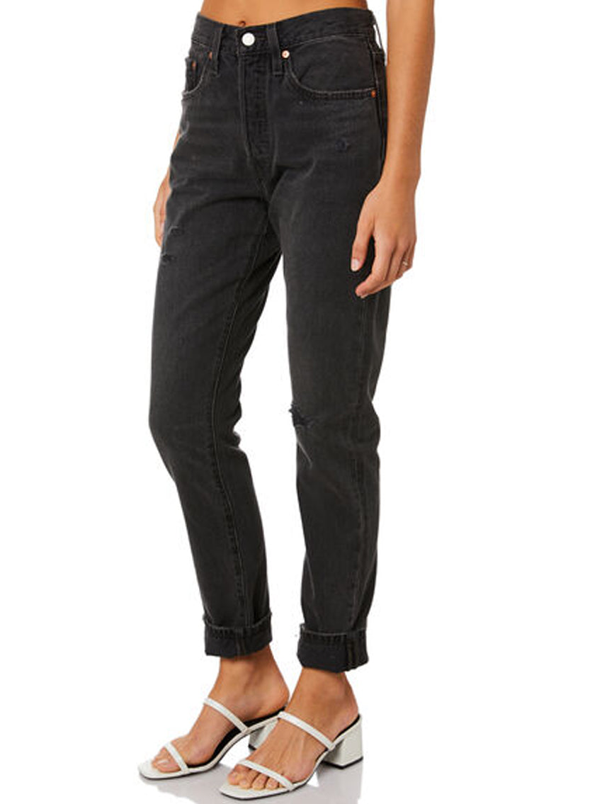 levi's 501 skinny jeans black mail