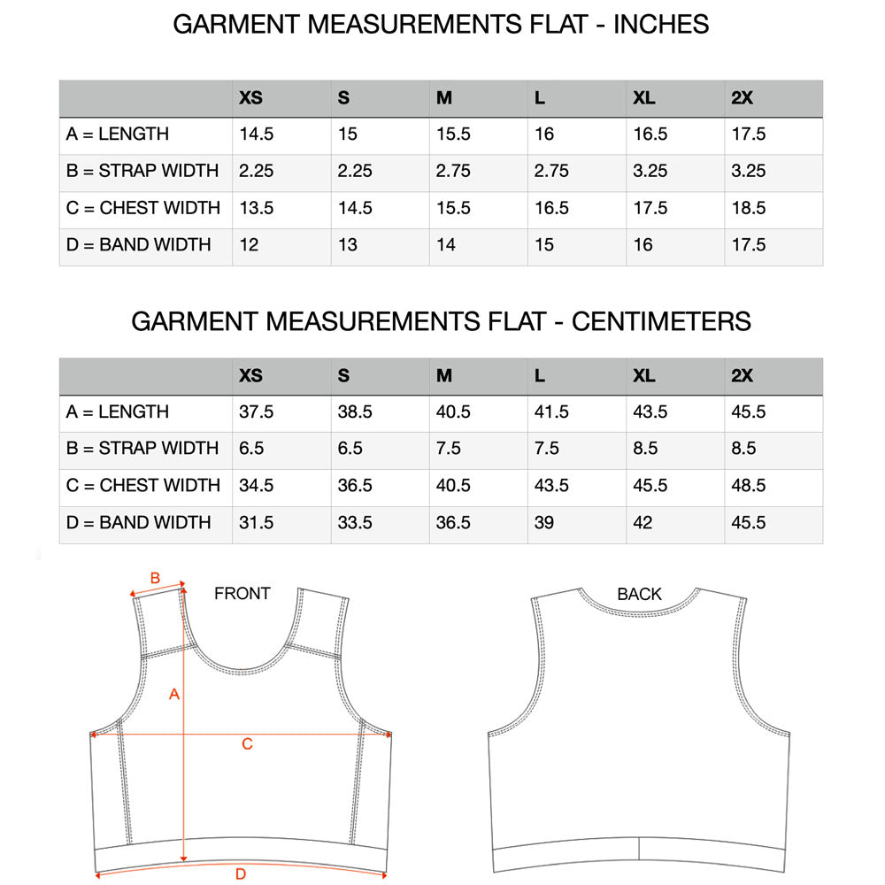 Compression Top FTM Trans Binder Size Chart | RodeoH