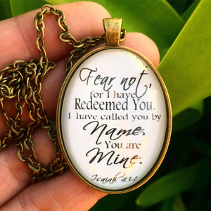 Isaiah 43:1 Necklace – Redeemed Jewelry