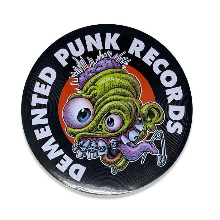 Demented Punk Records Logo Sticker - Demented Punk product image