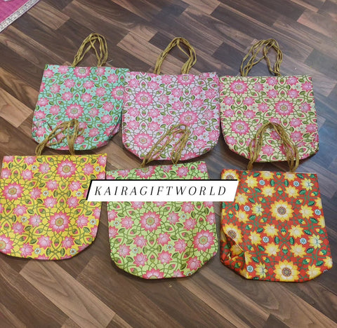 Pink Jute Zipper Thamboolam big bags | Sari Bag | Haldi kumkum Pongal, –  Classical Dance Jewelry