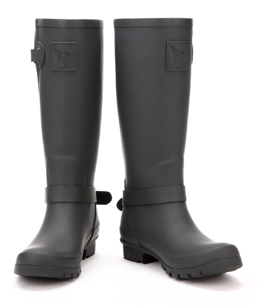 Evercreatures Triumph Charcoal Tall Wellies – Funky Wellington Boots