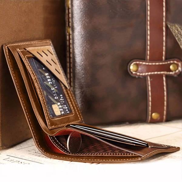 Personalized Engraved Name Leather Men&#39;s Wallet – Rungish