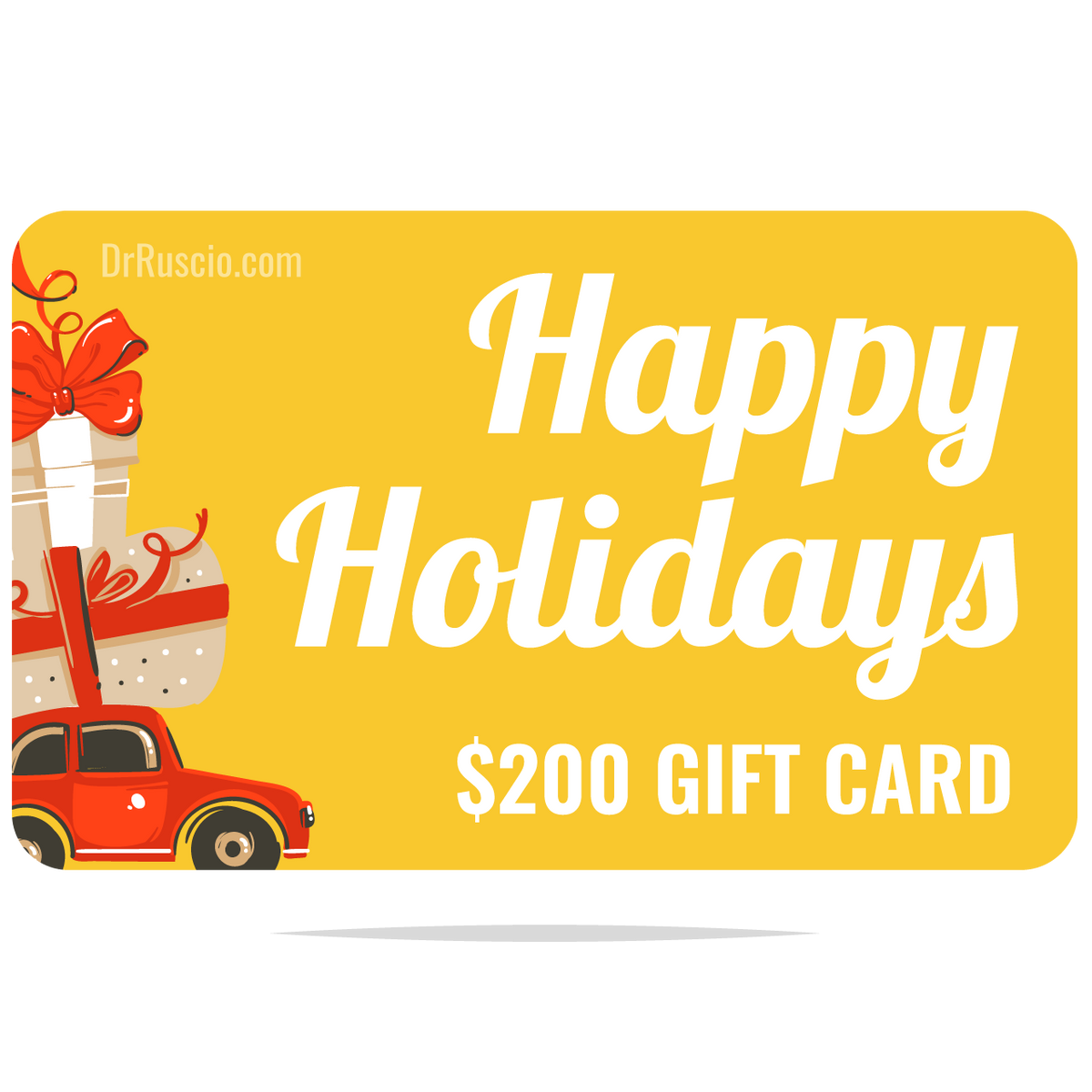 Gift Card Happy Holidays The Ruscio Institute LLC