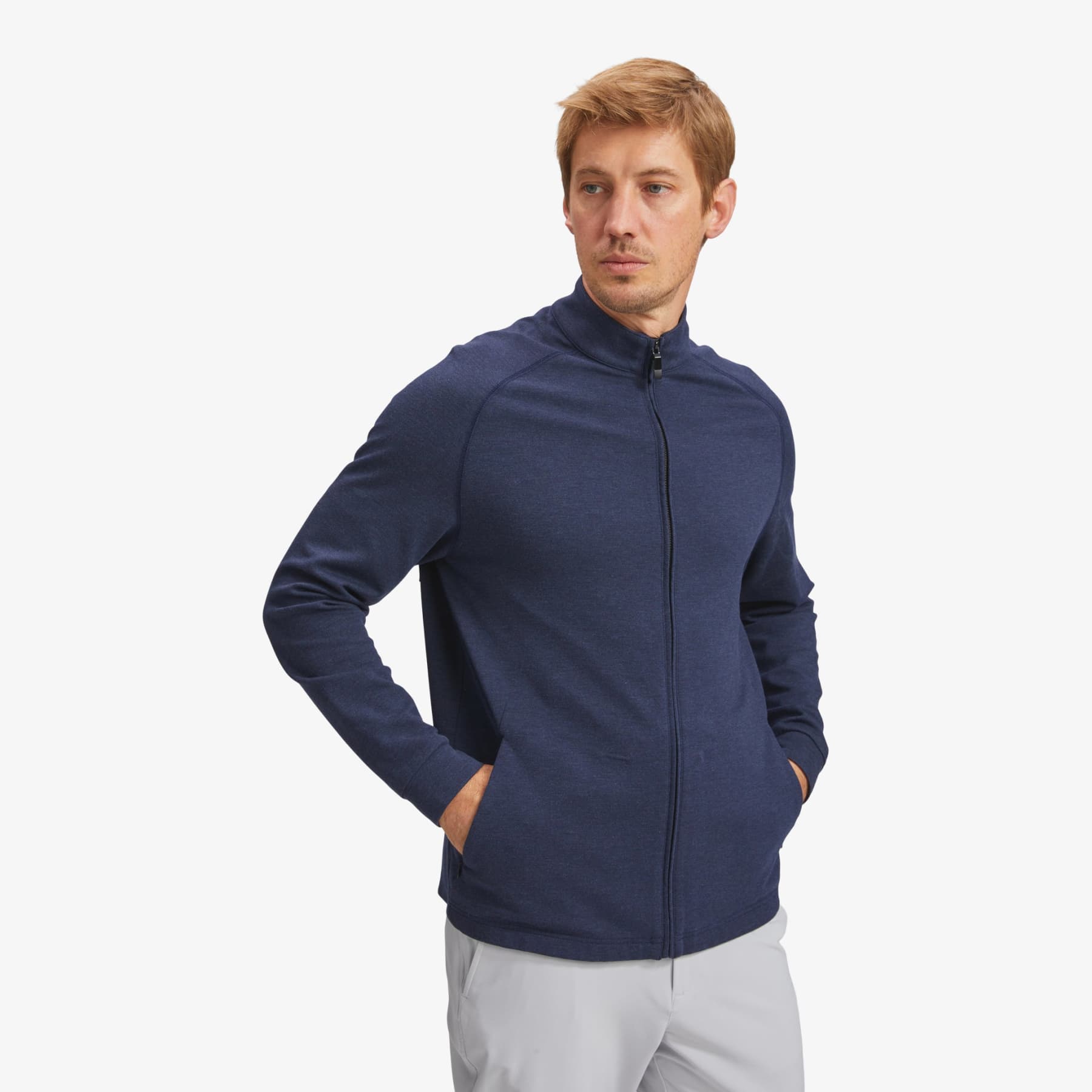 Mizzen + Main Proflex Jacket - Navy Heather – The Lucky Knot Men’s