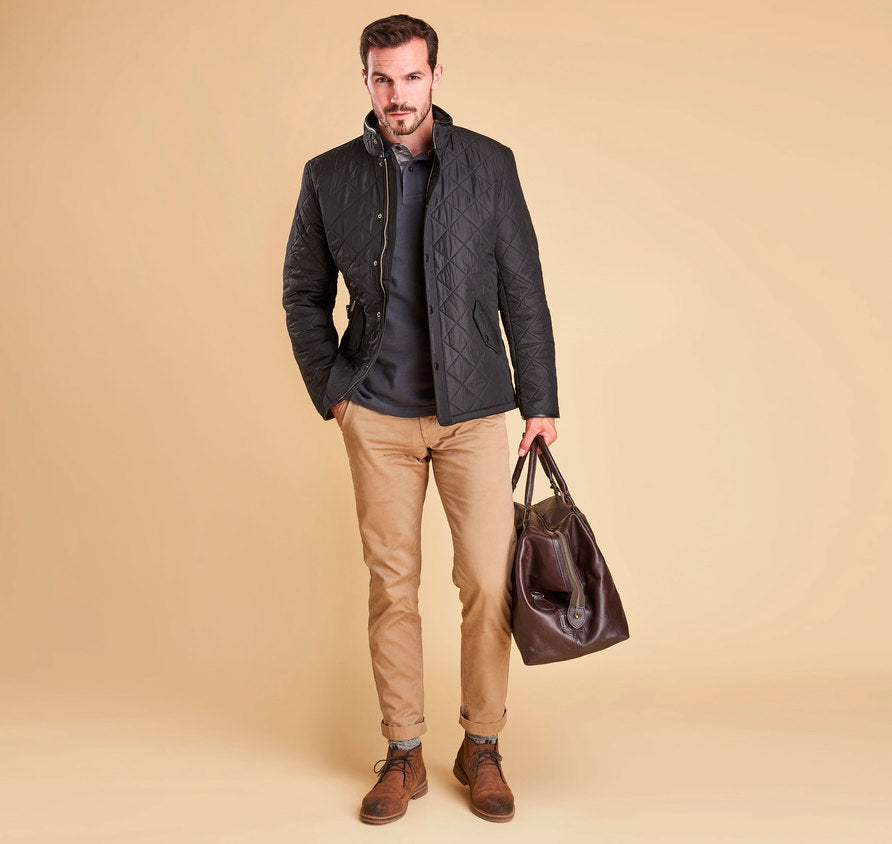 mens barbour powell quilted jacket sale