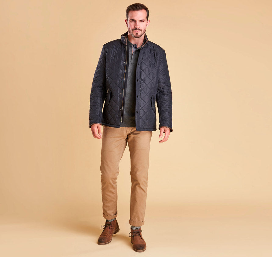 barbour powell quilted navy