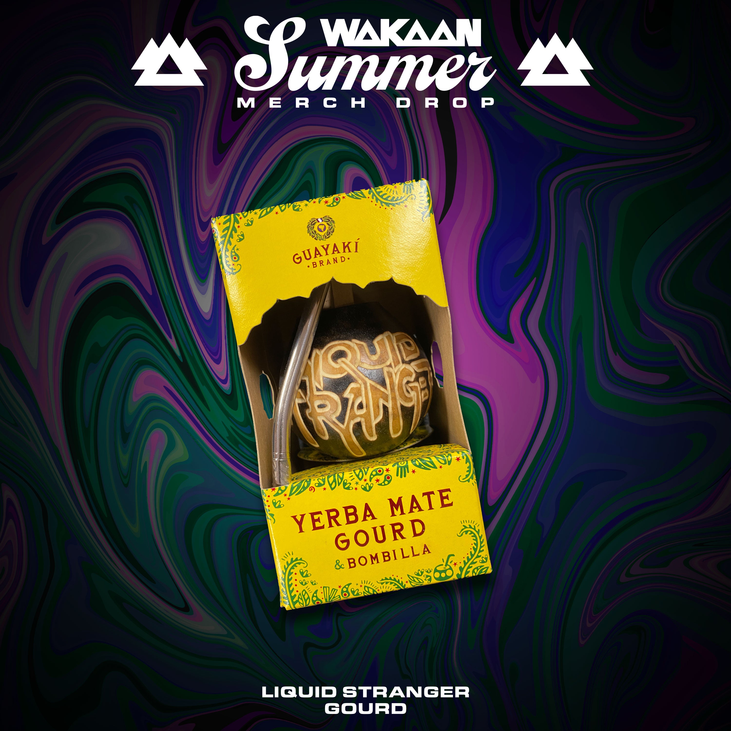 LE Guayaki Yerba Mate Gourd Bombilla X Liquid Stranger Collaboration