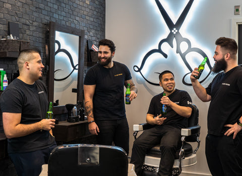 Heineken 0.0 sponsors Fade Room barbershop in Toronto, Ontario. Canada's Favorite barbershop
