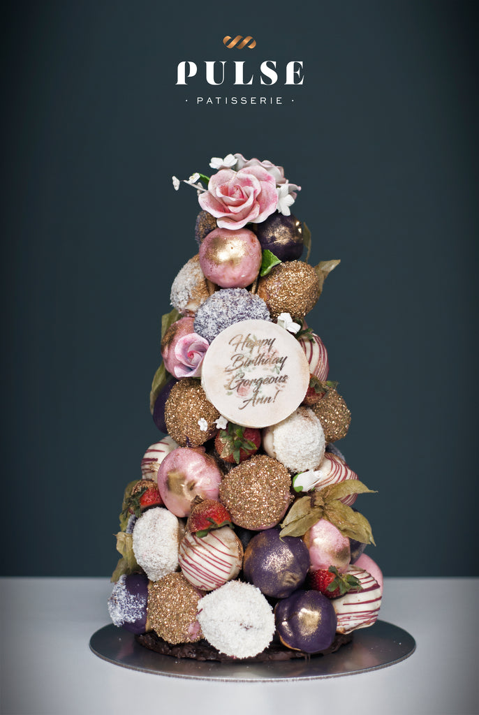 Purple Croquembouche