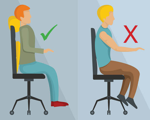 Correct sitting posture