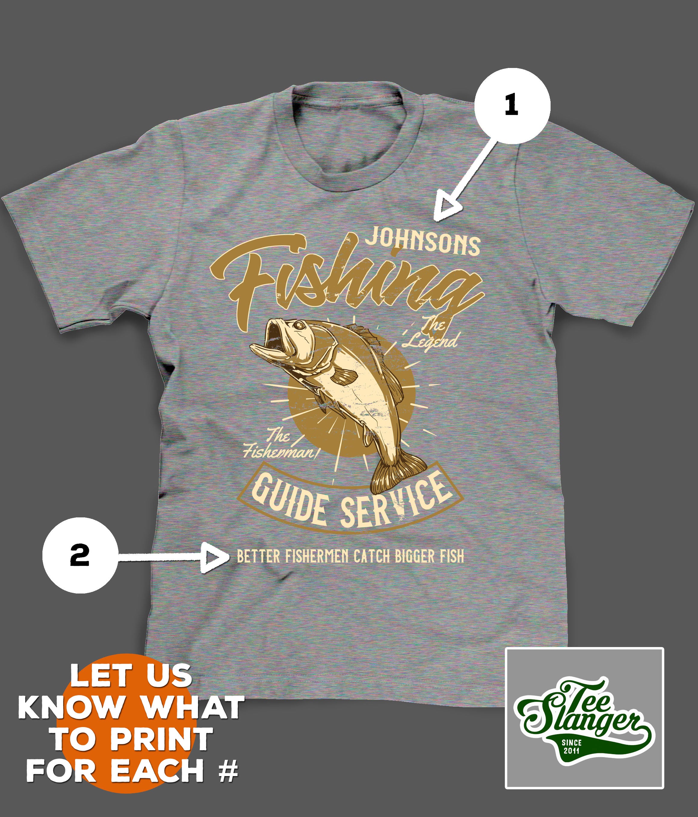 custom fishing t shirts