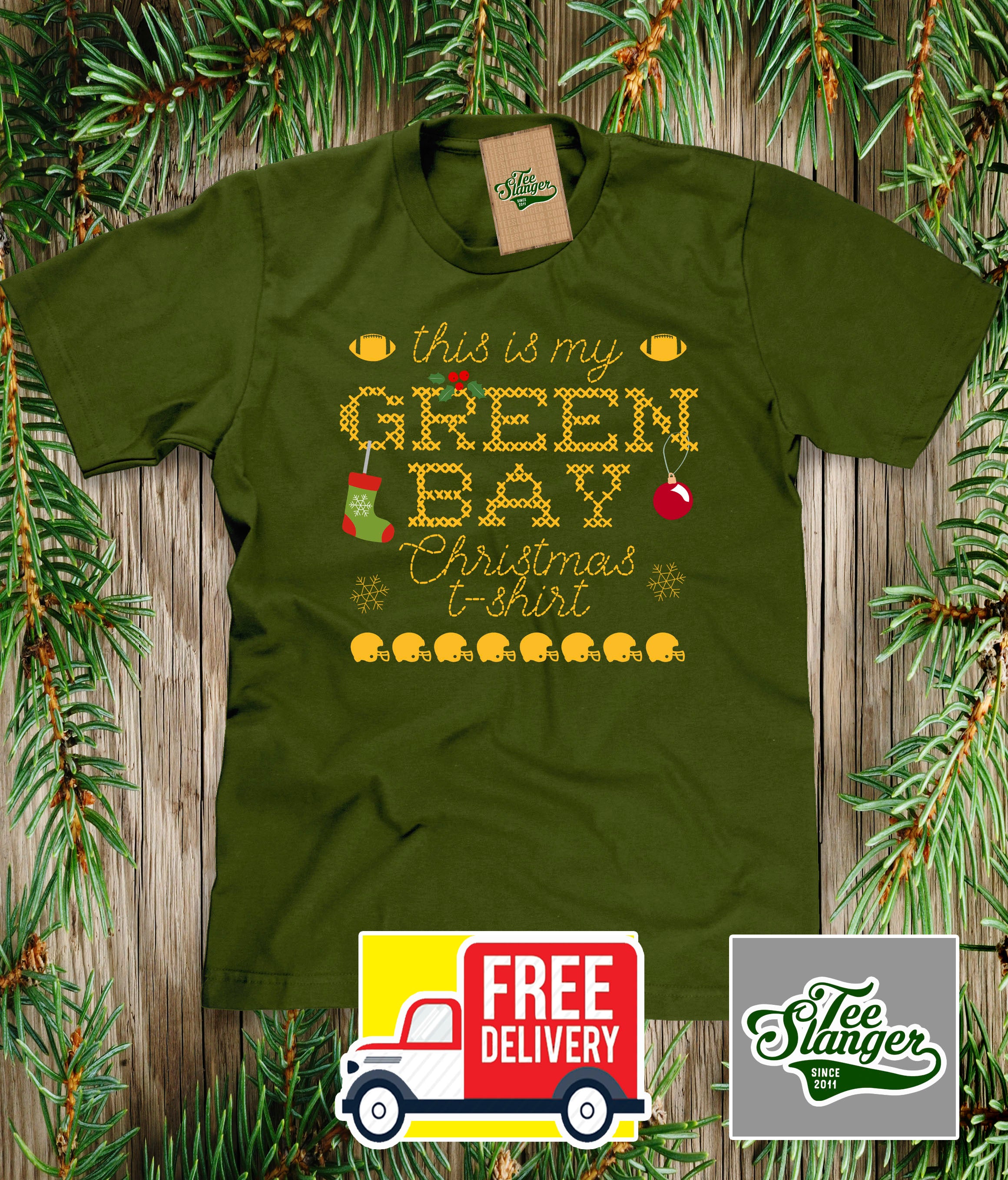 green bay packers christmas shirt