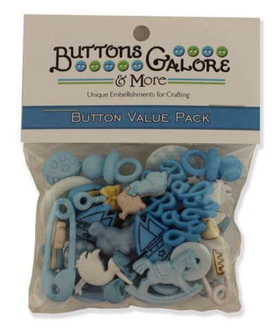 Buttons Galore Value Pack of Buttons for Crafts and Sewing-Beach and Nautical- 50+ Buttons