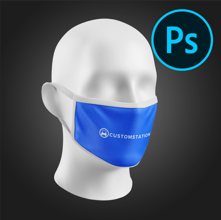 Download Face Mask PSD Mock-Up - CustomStation.com