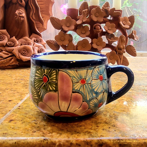 Aztec Hand Painted Ceramic Mug – Luna Curates