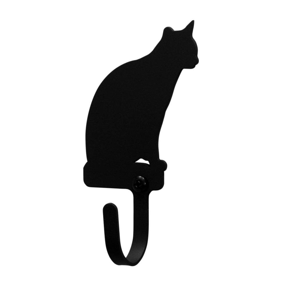 Wrought Iron Pet Cat Sitting Wall Hook Decorative Small