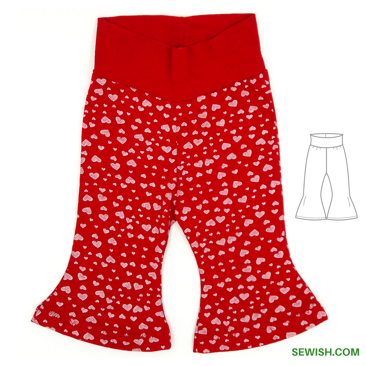 Flared Pants Baby Sewing Patterns, Sizes 0 Month-6 YEARS – SEWish