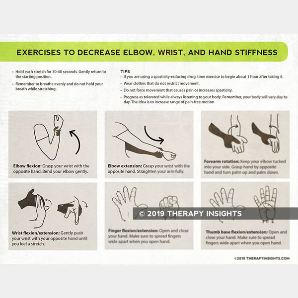 Exercises to Decrease Elbow, Wrist, and Hand Stiffness – Therapy Insights
