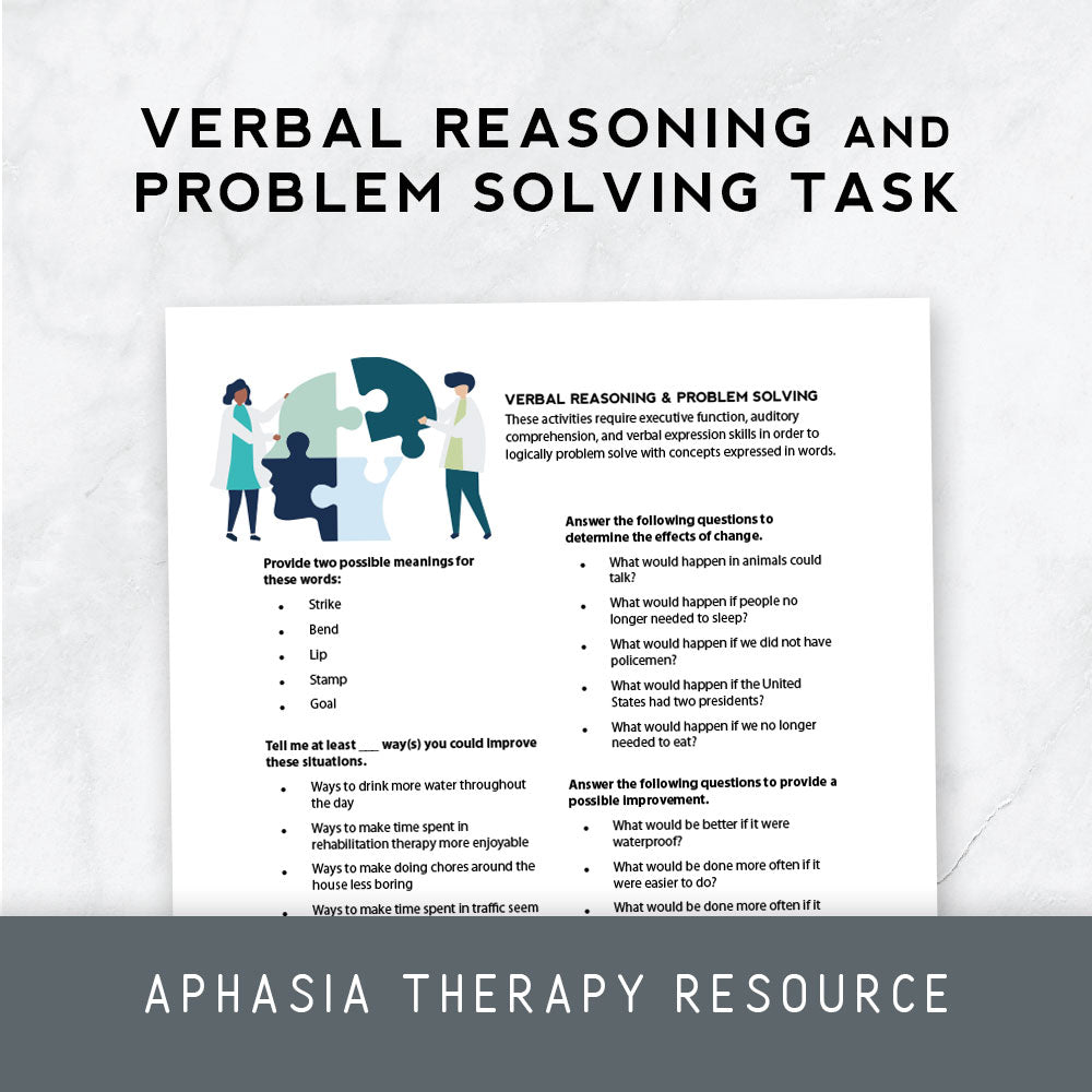 verbal reasoning problem solving questions