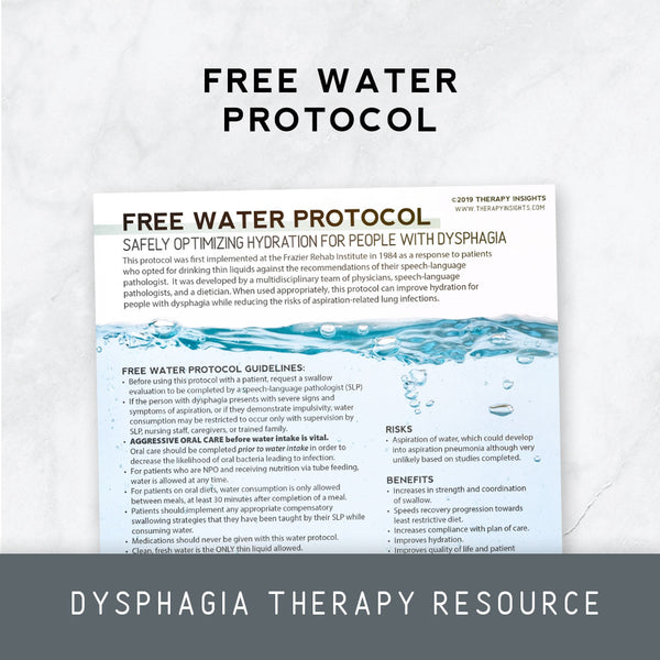 Free Water Protocol – Therapy Insights