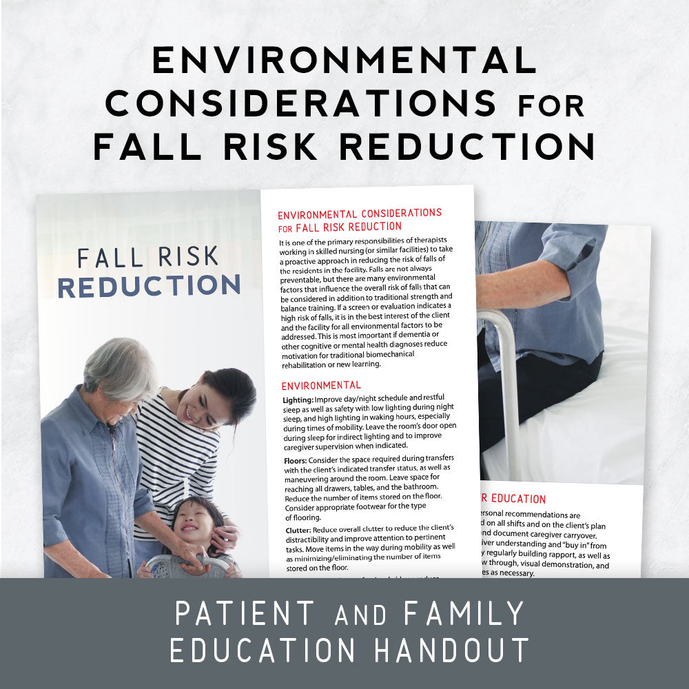 Environmental Considerations For Fall Risk Reduction Therapy Insights