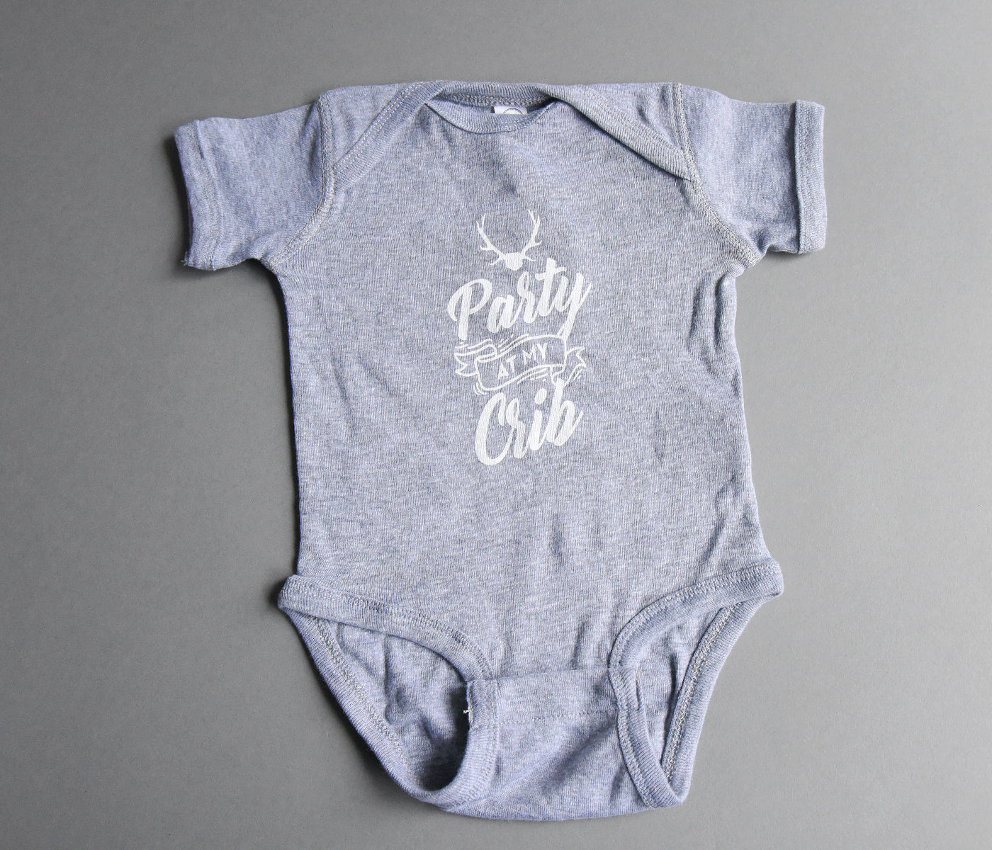 Party At My Crib Baby Onesie Heritage Distilling