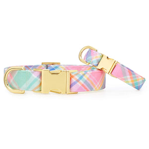 Blooming Plaid Easter Dog Collar