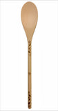 Bigfoot print natural wood spoon 12" serving cooking utensil