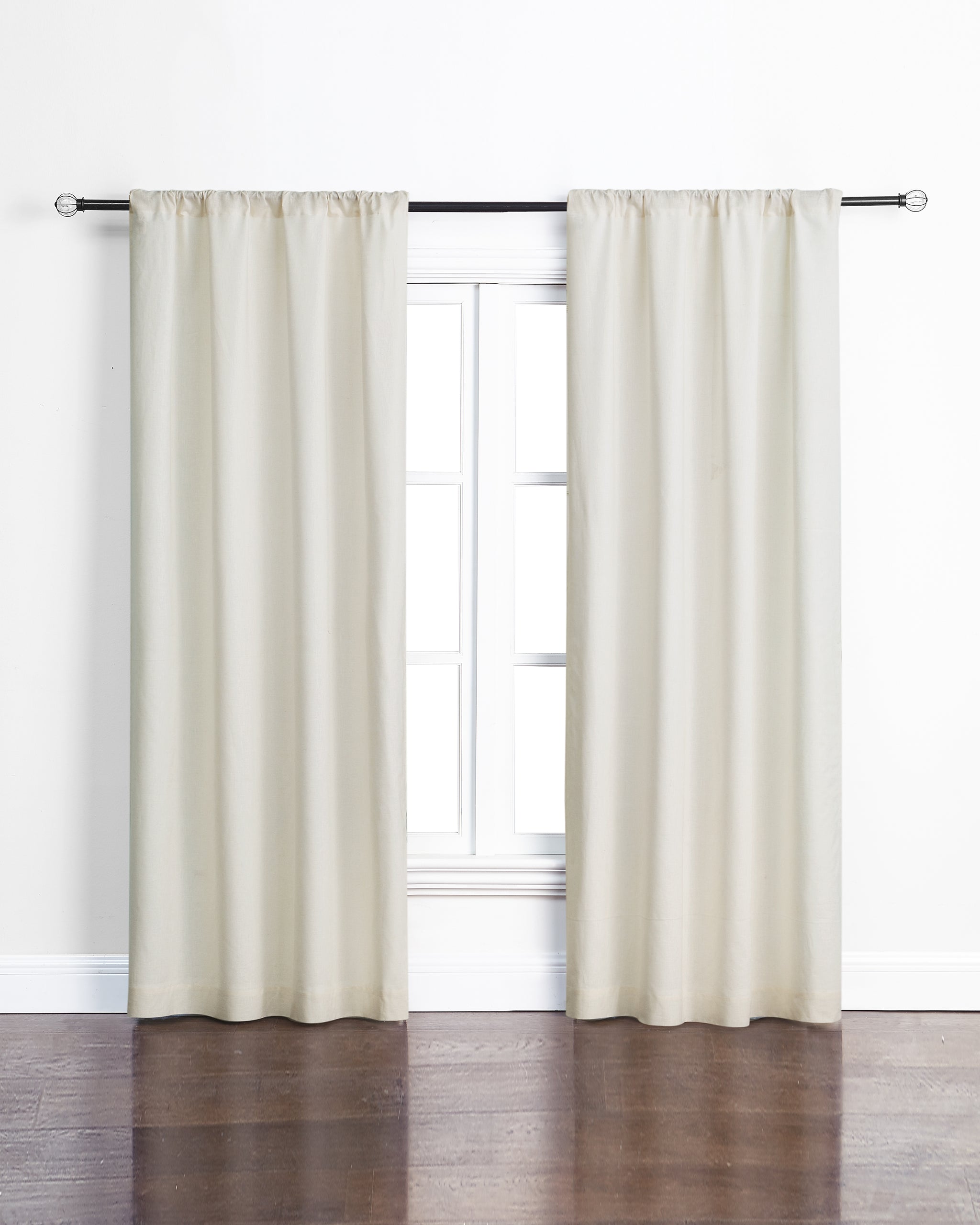 Ashbury Room Darkening Curtains In White