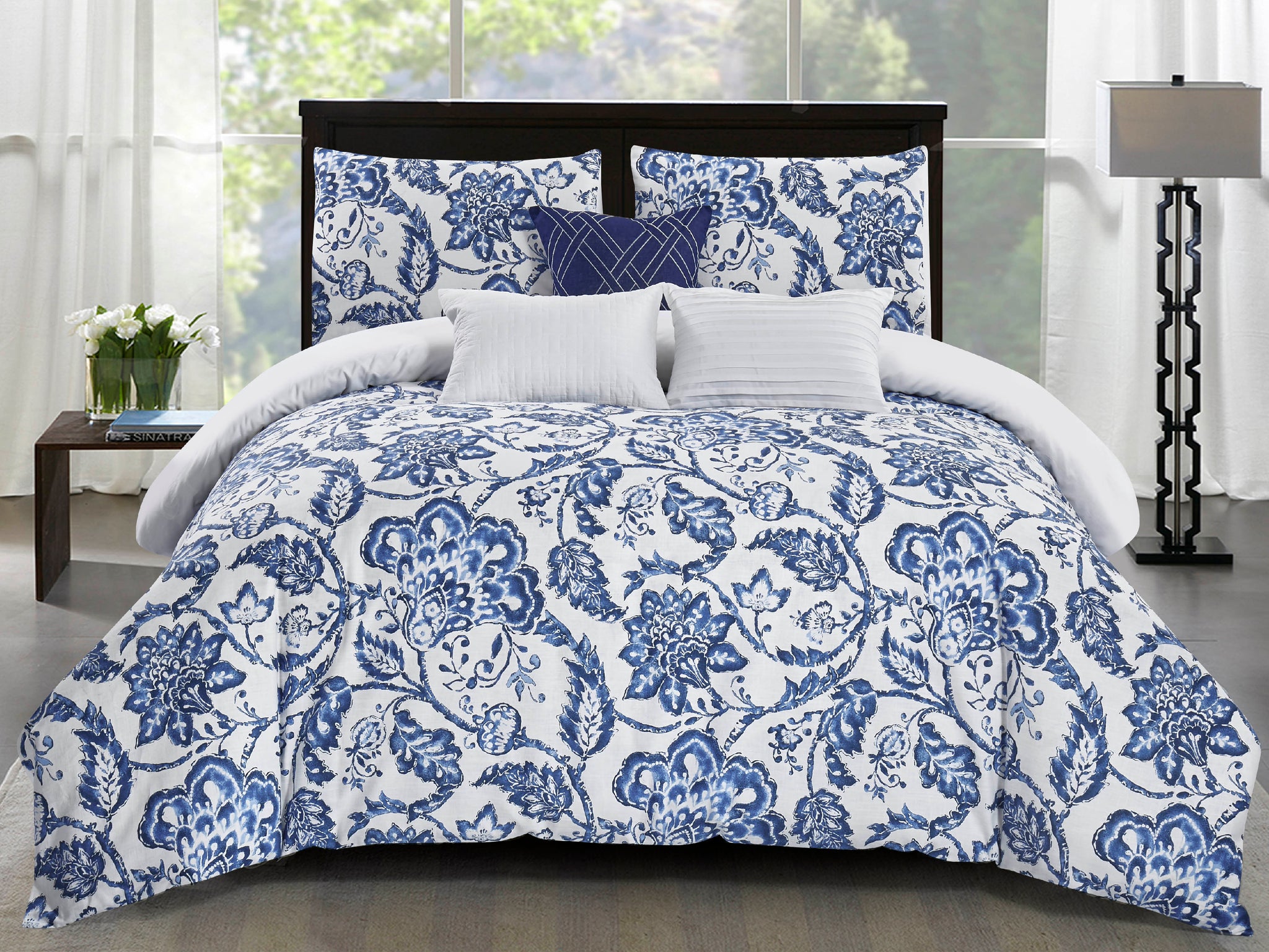 blue comforter sets king size