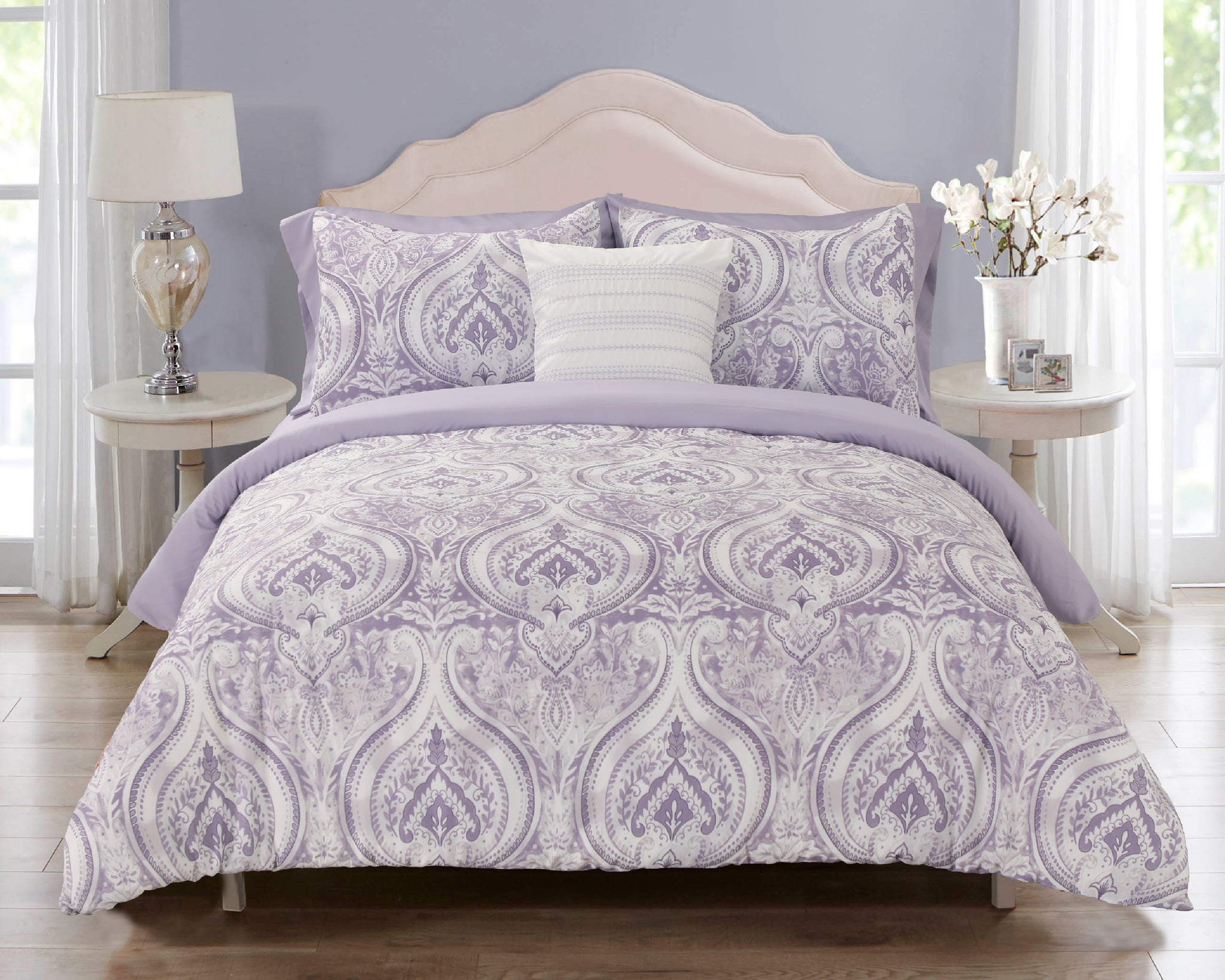 purple bedding