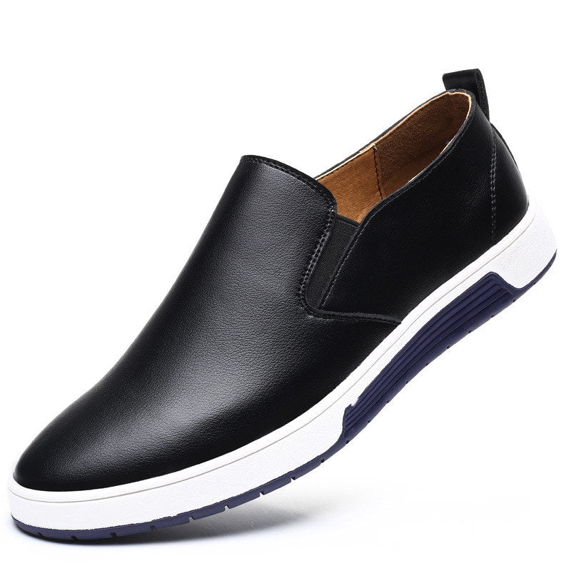 men's leather summer casual shoes