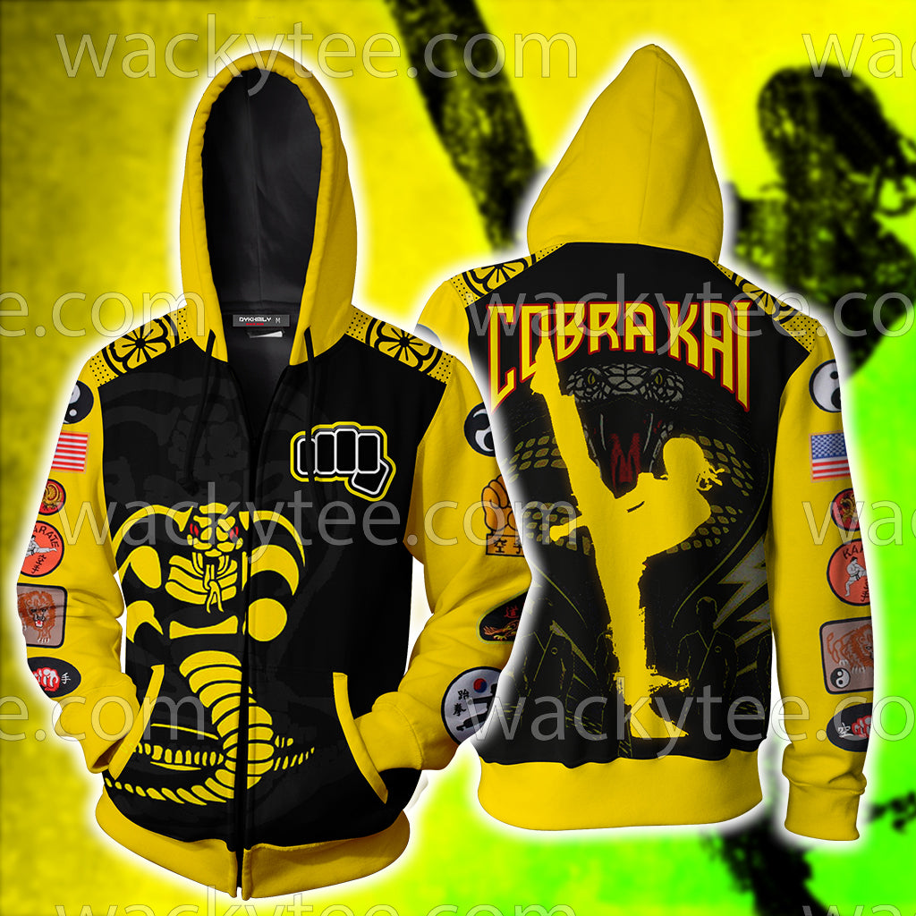 cobra kai zip hoodie