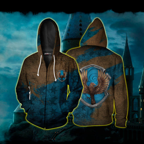 ravenclaw zip up hoodie