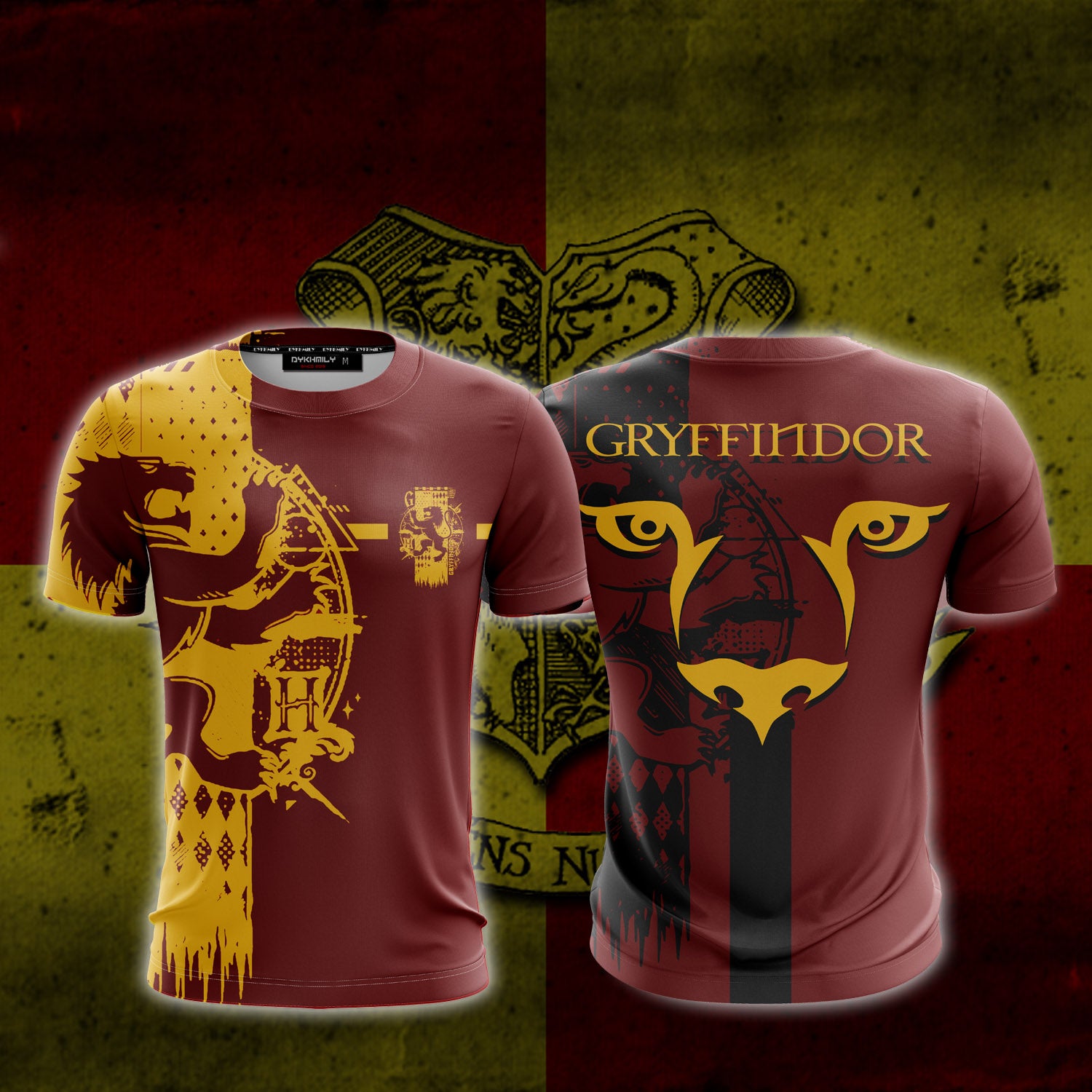Quidditch Harry 3D Potter Unisex Gryffindor T-shirt WackyTee -