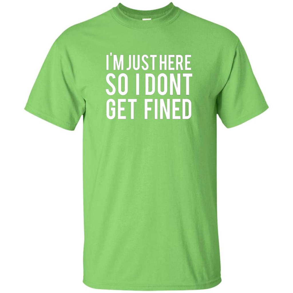 American Football T Shirt I M Just Here So I Don T Get Fined T Shirt Wackytee