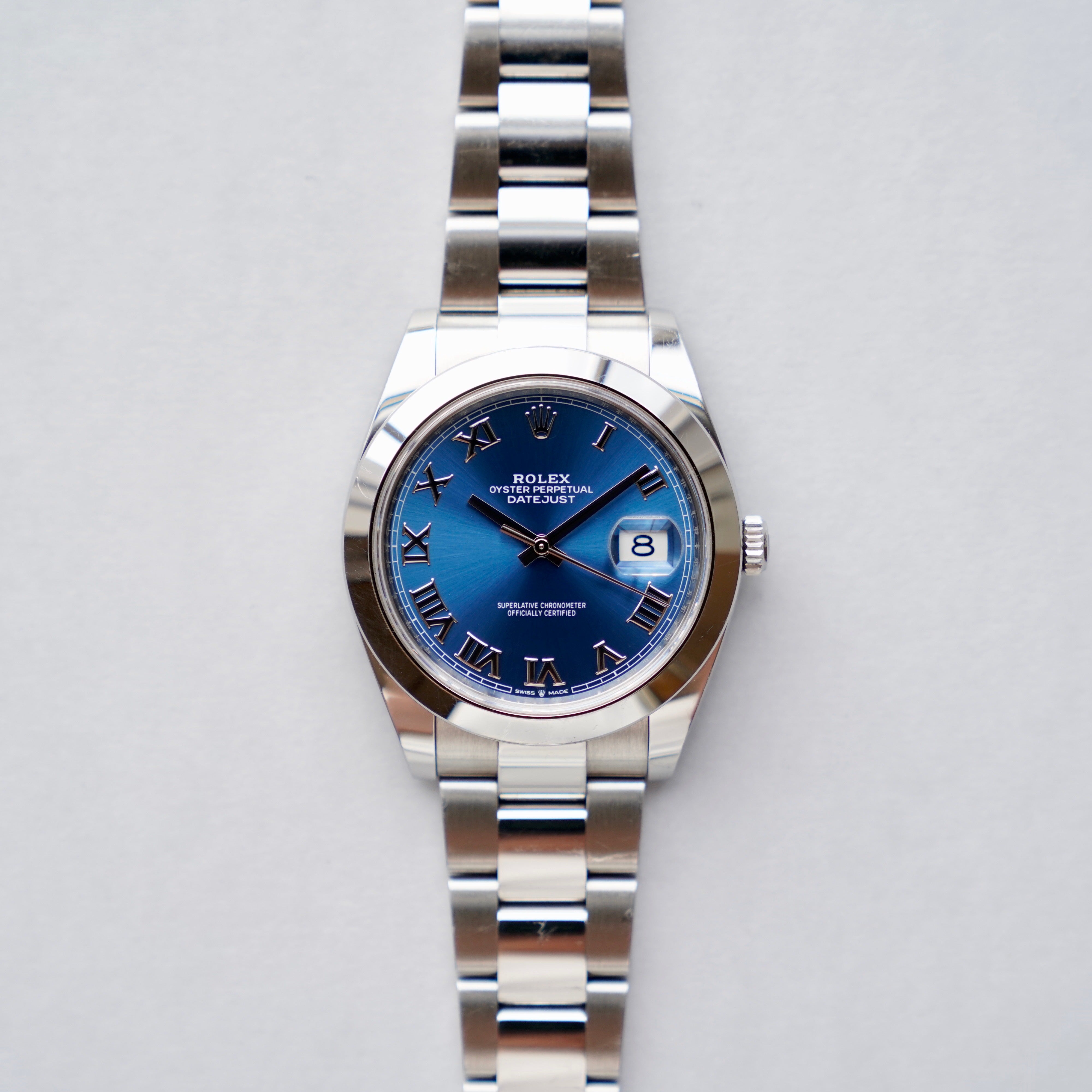 datejust 41 blue azzurro