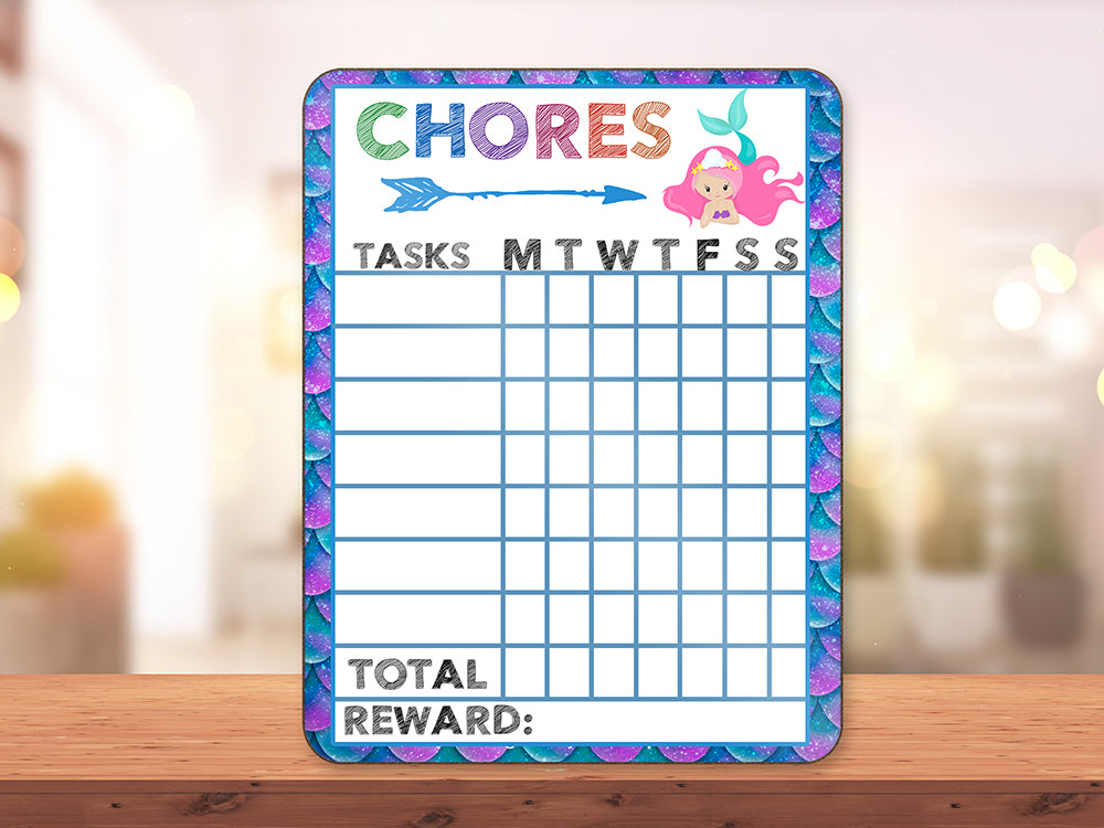 Pink Chore Chart