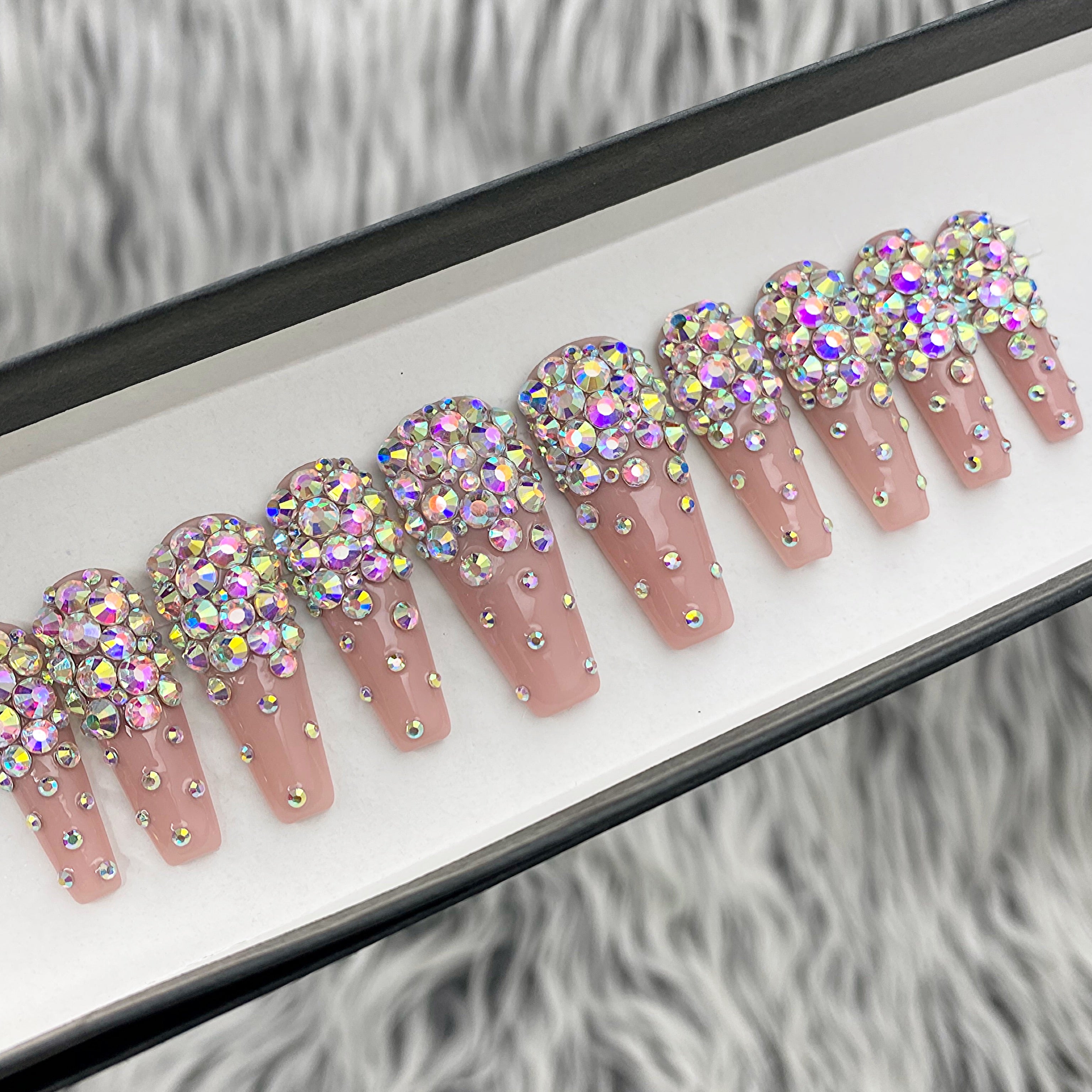 Crystal Galore Blinged Out Nails | The Nailest