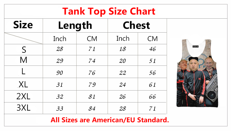 Standard Us T Shirt Size Chart