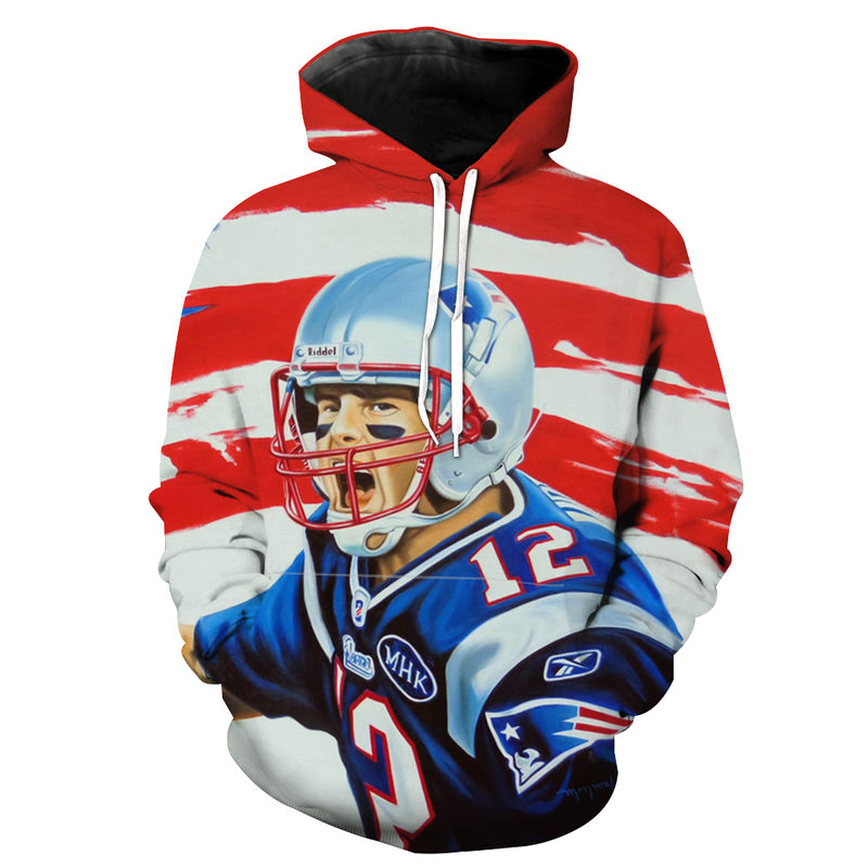 tom brady jersey hoodie