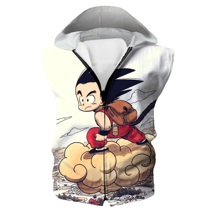 kid goku on nimbus hoodie