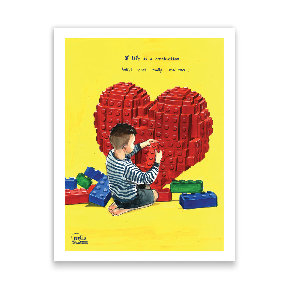 Little Girl Big Steel Art Cards