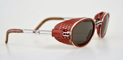 JEAN PAUL GAULTIER Goggles 56-6201, Rare Bohemian Runway Eye Shield Steampunk Sunglasses