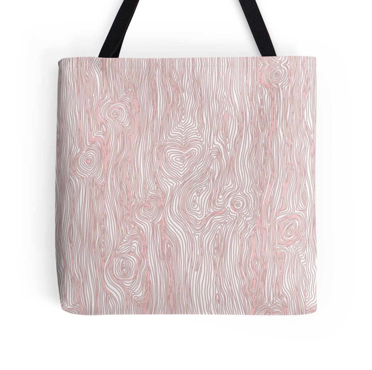 Tote Bag 'Pink Wood Grain'